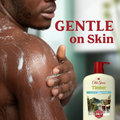 Old Spice Men's Body Wash Timber with Sandalwood 30 fl oz - Imperfect Container
