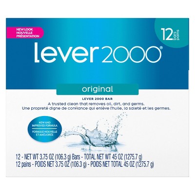 Lever 2000 Original Scent Bar Soap Scented 3.75oz/12pk - New