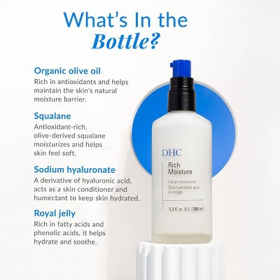 DHC Rich Moisture Lightweight Facial Moisturizer 3.3 fl oz - Imperfect Box