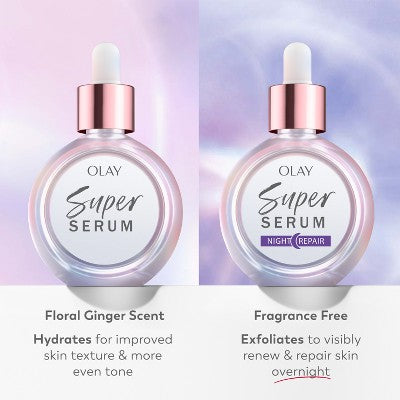 Olay Super Face Night Serum with Vitamin C 1 fl oz - Imperfect Box
