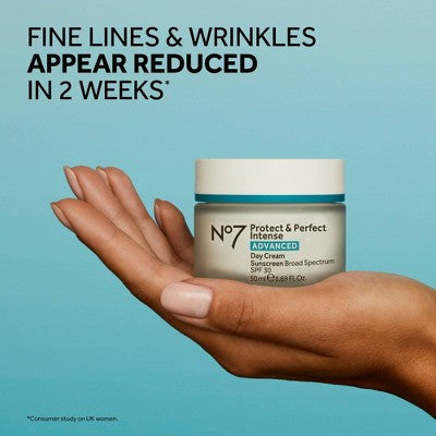 No7 Protect & Perfect Intense Advanced Day Cream with SPF 30 1.69 fl oz - Imperfect Box