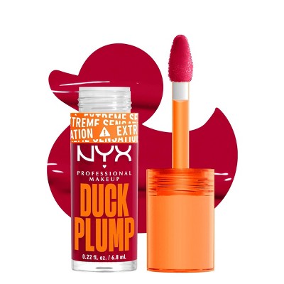 NYX Professional Makeup Duck Plump High Pigment Plumping Lip Gloss Hall Of Flame 0.23 fl oz - New