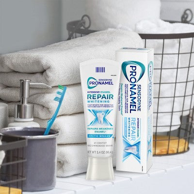 Sensodyne Pronamel Intensive Enamel Repair Whitening Artic Breeze 3.4oz/3pk - Imperfect Box