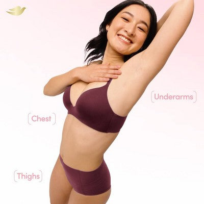 Dove Beauty Whole Body Solid Deodorant Anti-Chafe Stick Raspberry & Rose 2.6oz - New