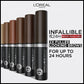 L'Oreal Paris Infallible Brows 24H Volumizing Eyebrow Mascara 5 Brunette 0.13 fl oz - Imperfect Box