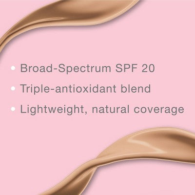 Neutrogena Healthy Skin Liquid Makeup Foundation; Broad Spectrum SPF 20 100 Natural Tan - Imperfect Container