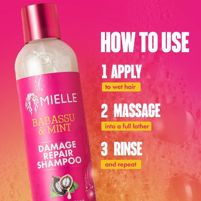 Mielle Organics Babassu & Mint Damage Repair Shampoo 8 fl oz - New