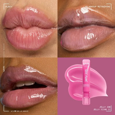 NYX Professional Makeup Jelly Job Peptide Lip Gloss 11 Jelly Icing 0.25 fl oz - New