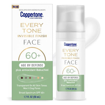 Coppertone Age Defense Every Tone Face Sunscreen SPF 60+ 1.7 fl oz - Imperfect Box