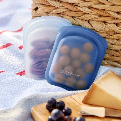 Stasher Reusable Silicone Travel Accessories Bag Set 2pk - Imperfect Box