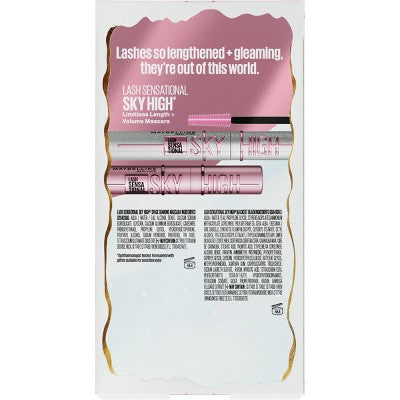 Maybelline Holiday Lashes Lash Sensational Sky High Mascara Duo Gift Set 2pc - Imperfect Box