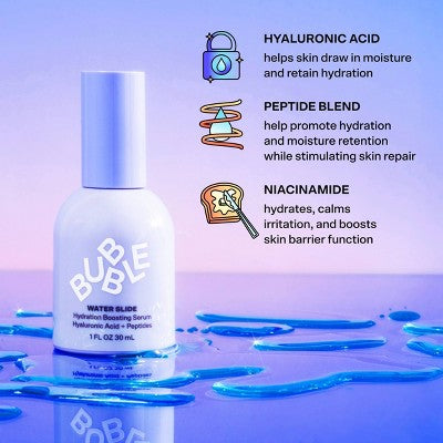 Bubble Skincare Water Slide Hydrating Serum 1 fl oz - Imperfect Box