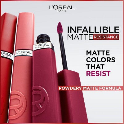 L'Oreal Paris Infallible Matte Resistance Liquid Matte Lipstick 601 Worth It 0.16 fl oz - New