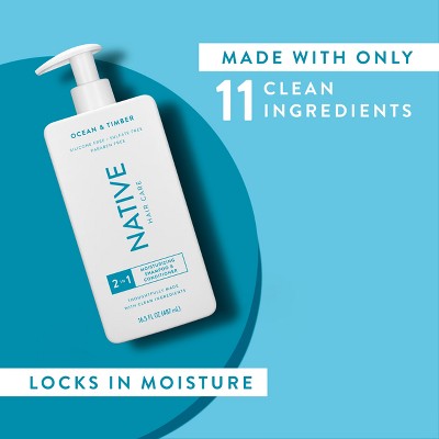Native Ocean Timber Moisturizing 2-in-1 for Men & Women 16.5 fl oz - New