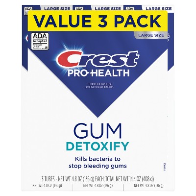 Crest Pro-Health Gum Detoxify Deep Clean Toothpaste 4.8oz/3pk - Imperfect Box