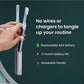 quip Sonic Electric Metal Toothbrush and Travel Case Black - Imperfect Box
