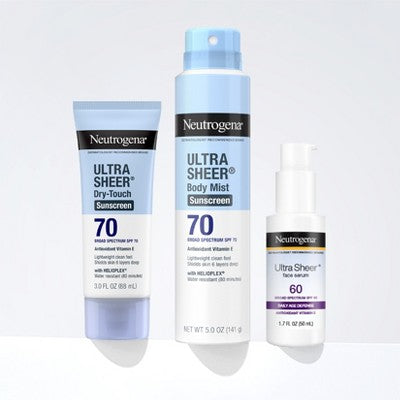 Neutrogena Ultra Sheer Sunscreen SPF 70 2pk/88ml - Imperfect Box