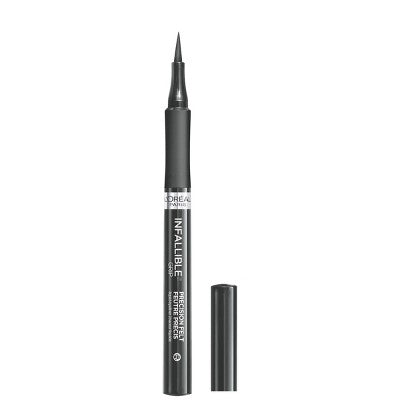 L'Oreal Paris Infallible Grip Precision Felt Tip Waterproof Eyeliner 610 Gray 0.034 fl oz - Imperfect Box