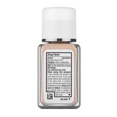Neutrogena Skin Clearing Oil-Free Liquid Foundation 20 Natural Ivory 1 fl oz - Imperfect Container