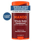 Mando Whole Body Men's Smooth Solid Deodorant Bourbon Leather 2.6oz - New