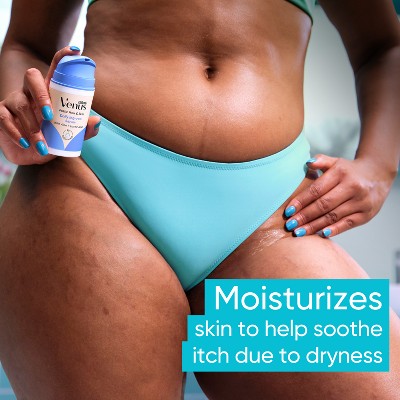 Gillete Venus for Pubic Hair and Skin Daily Ingrown Hair Prevention and Itch Reducing Serum 75ml - Imperfect Container