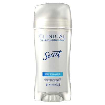 Secret Clinical Strength Completely Clean Invisible 2.6oz - Imperfect Box