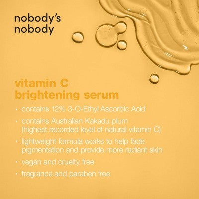 nobody's nobody Vitamin C Serum 12% 1 fl oz - Imperfect Box