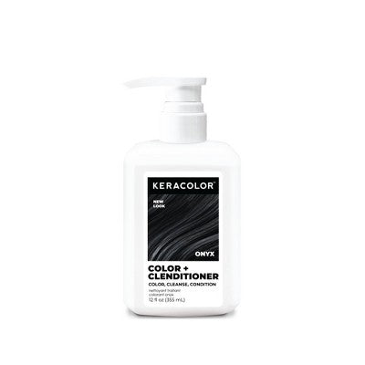 Keracolor Color + Clenditioner Temporary Hair Color Cream Onyx 12 fl oz - Imperfect Container