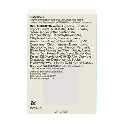 Aveeno Calm + Restore Triple Oat Hydrating Face Serum 1 fl oz - Imperfect Box