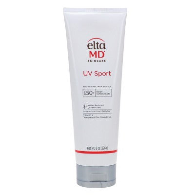 EltaMD UV Sport Broad Spectrum SPF 50+ Body Sunscreen 8 oz - Imperfect Box