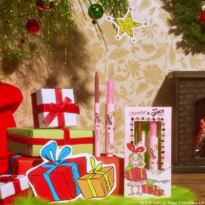 ColourPop x How the Grinch Stole Christmas Lip Liner and Balm Kit Pinky Who 0.6oz - Imperfect Box