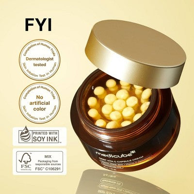medicube Deep Vita C Capsule Cream Korean Skincare 1.94oz - Imperfect Box