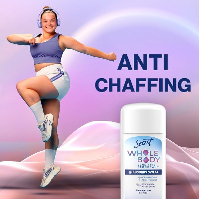 Secret Dry Feel Whole Body Deodorant Completely Clean 2.4oz - Imperfect Container