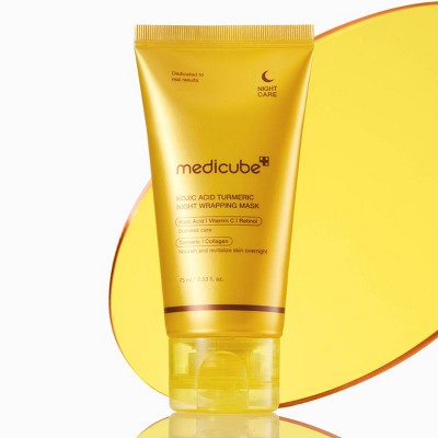 medicube Kojic Acid Turmeric Night Wrapping Face Mask Korean Skincare 2.53 fl oz - Imperfect Box