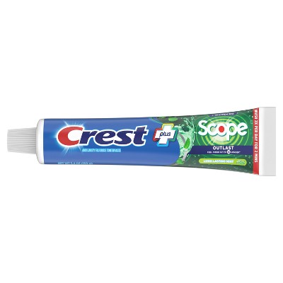 Crest + Scope Outlast Complete Whitening Toothpaste, Mint - 5.4 oz