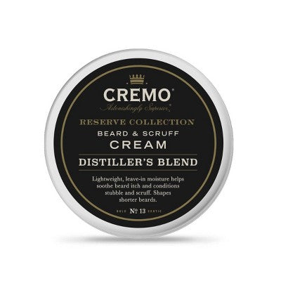 Cremo Distiller's Blend (Reserve Collection) Beard & Scruff Cream 4oz - New