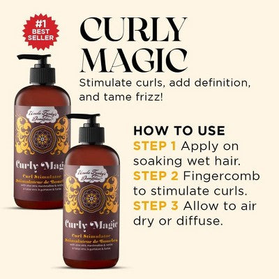 Uncle Funky's Daughter Curly Magic Curl Stimulator 12 fl oz - New