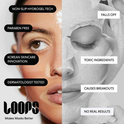 LOOPS Variety Pack Facial Mask 5ct/5.29oz - Imperfect Box