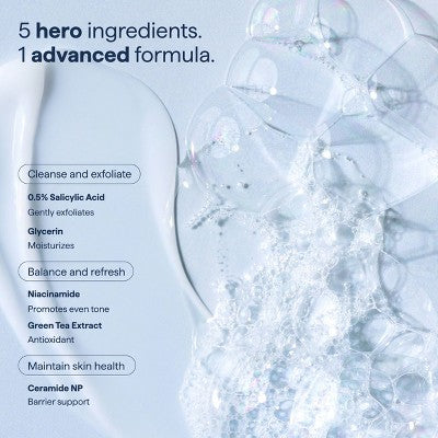 Remedy Skin Gel-to-Foam Gentle Exfoliating Cleanser 12 fl oz - Imperfect Container