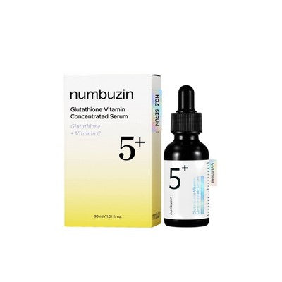 numbuzin No.5+ Glutathione Vitamin Concentrated Face Serum Travel Size 1.01 fl oz - Missing Box