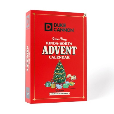Duke Cannon Supply Co. Men's Advent Calendar Holiday Soap and Cologne Gift Set 5ct - Imperfect Box