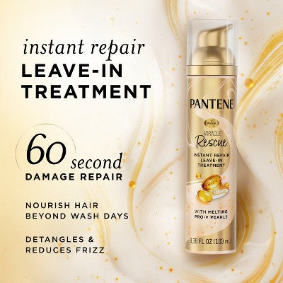 Pantene Instant Repair Melting Pearl Leave-On 3.38 oz - New