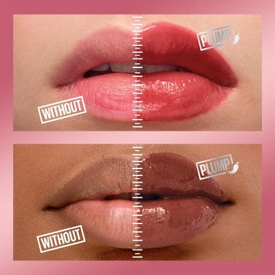 Maybelline Lifter Gloss Lifter Plump Lip Plumper Gloss with Maxi-Lip 008 Hot Honey 0.18 fl oz - New