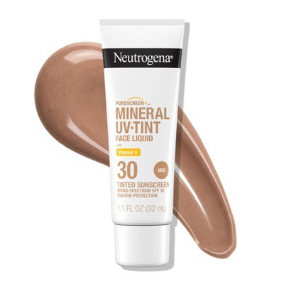 Neutrogena Mineral UV Tint Face Liquid Sunscreen SPF 30  1.1oz - Missing Box