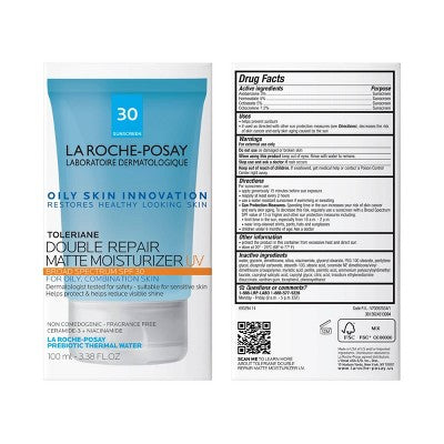 La Roche Posay Toleriane Double Repair Matte Moisturizer For Oily & Combination Skin SPF 30 - Imperfect Box