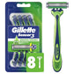 Gillette Sensor3 Sensitive Men's Disposable Razors 8ct - Imperfect Box