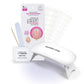 Dashing Diva Glaze Semi-Cured Gel Nail Polish Strips Starter Kit Clear 32ct - Imperfect Box