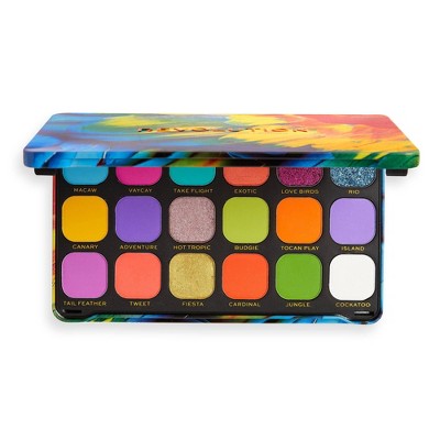 Makeup Revolution Forever Flawless Eyeshadow Palette Bird of Paradise 0.54oz - Imperfect Box