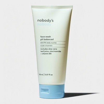 nobody's nobody Face Wash pH Balanced 5.07 fl oz - Imperfect Container