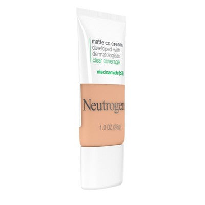 Neutrogena Clear Coverage Flawless Matte Color Correcting Cream, Full-Coverage 4.0 Sand - New